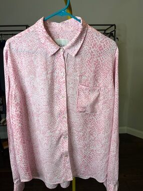 Rails Pink Printed Women's Button-Down Shirt